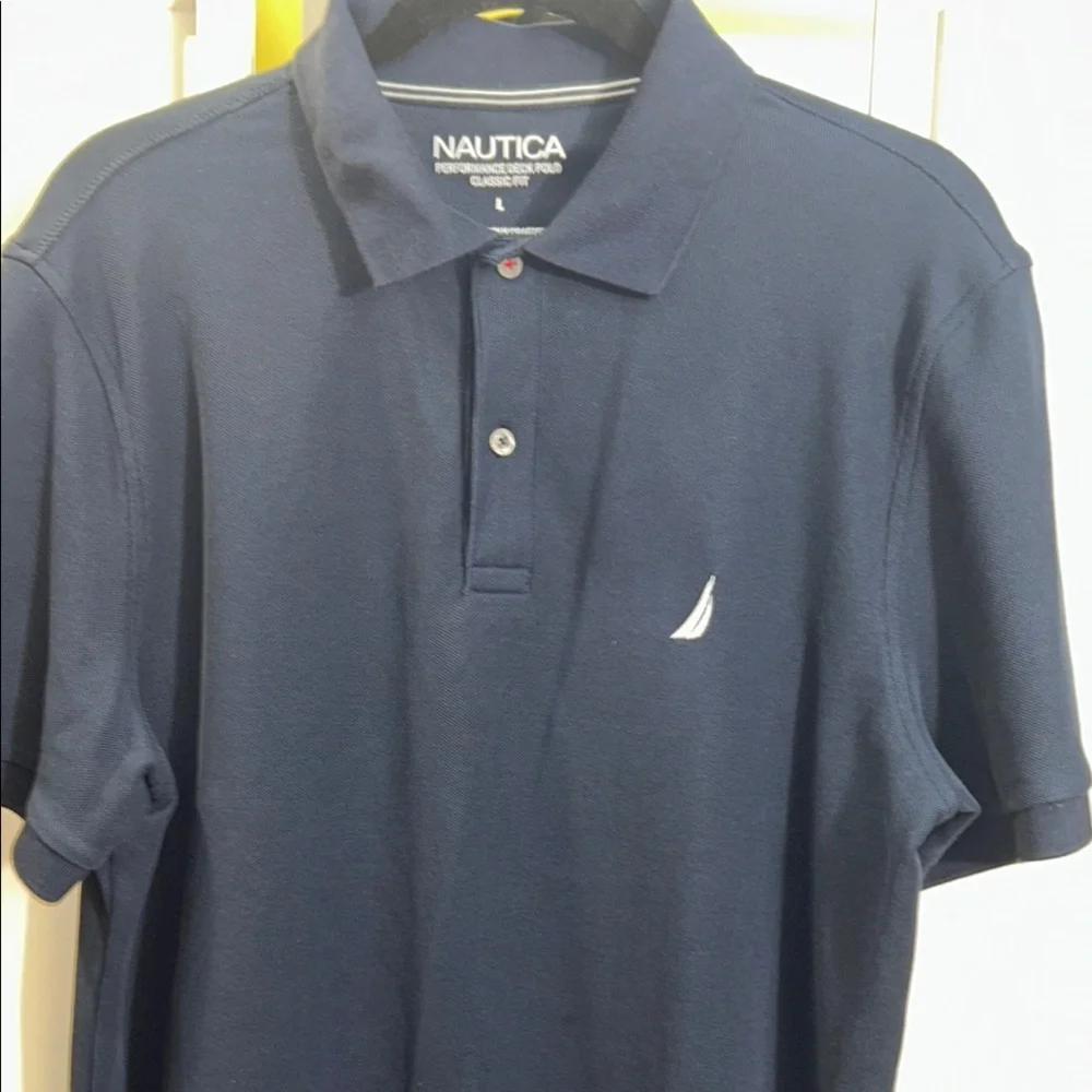 Nautica Men's Navy Polo Shirt worn once before great shape - Picture 5 of 7